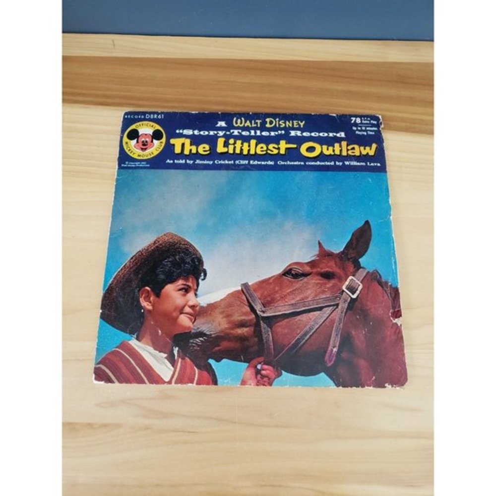 1955 Mickey Mouse Club The Littlest Outlaw 78 EP Vinyl